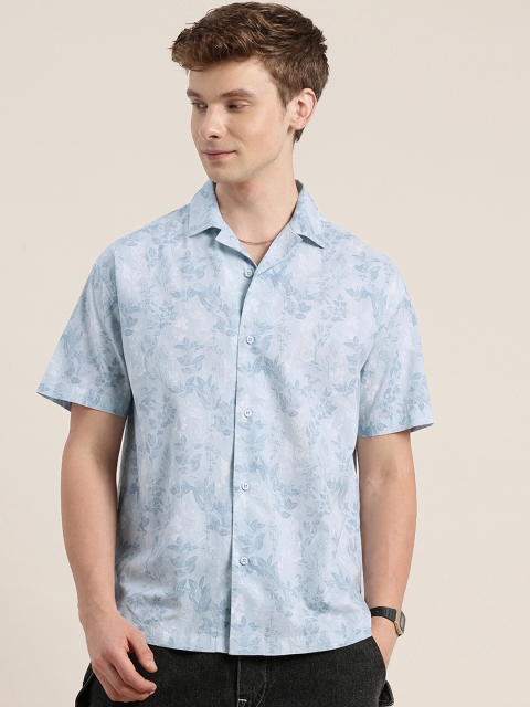 HERE&NOW Floral Printed Pure Cotton Casual Shirt - Image 3