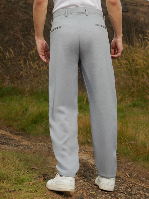 Campus Sutra Men Relaxed Fit Mid-Rise Comfort Trousers - Image 3