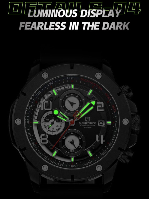 Naviforce Men Dial & Straps Analogue Chronograph Watch-NF8034_B B B - Image 5