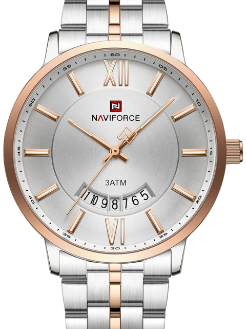 Naviforce Men Dial & Stainless Steel Straps Analogue Chronograph Watch NF9238G_S W RG - Image 4