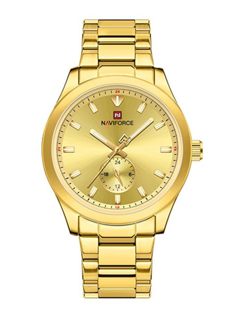 Naviforce Men Dial & Stainless Steel Straps Analogue Chronograph Watch NF9231_G G G - Image 3