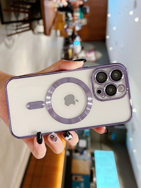 Luxury Kase Plating Magnetic Soft Cover iPhone 15 Pro Back Case - Image 2