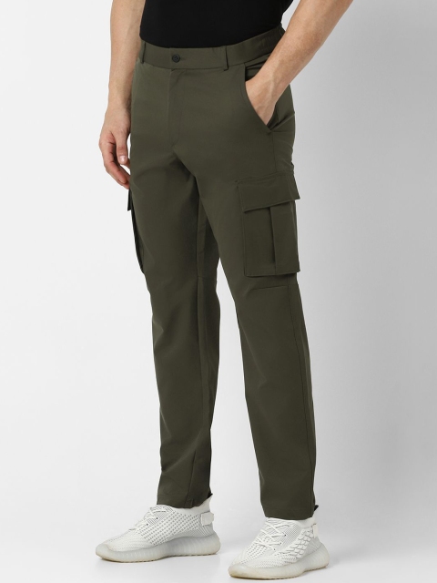 Van Heusen Flex Men High Waist Regular Fit Cargos Trousers - Image 2