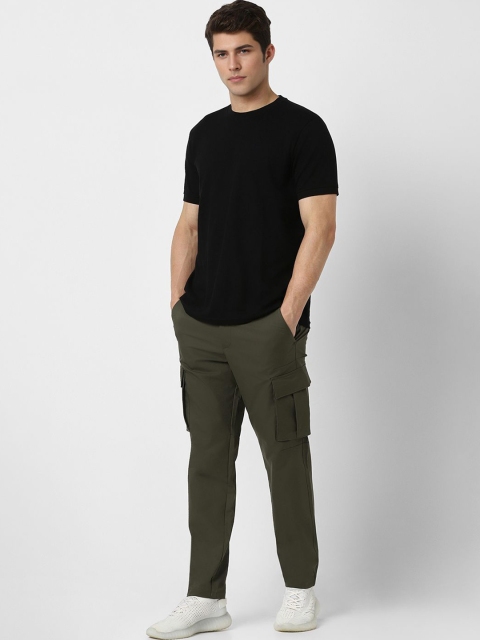Van Heusen Flex Men High Waist Regular Fit Cargos Trousers - Image 4