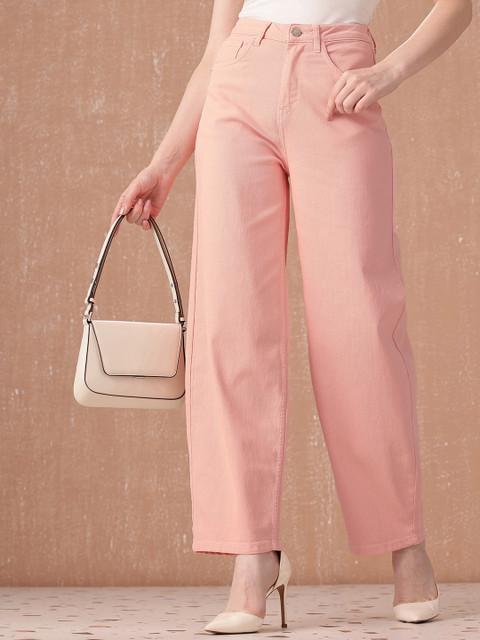 all about you Women Barrel Fit Mid-Rise Stretchable Jeans