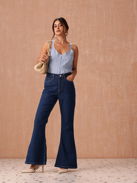 all about you Women Bootcut High-Rise Stretchable Jeans