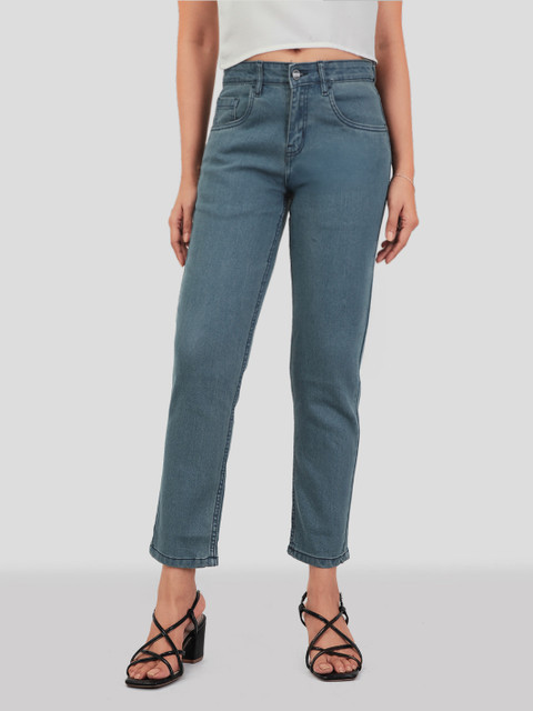 Mast & Harbour Women Slim Fit Cropped Jeans