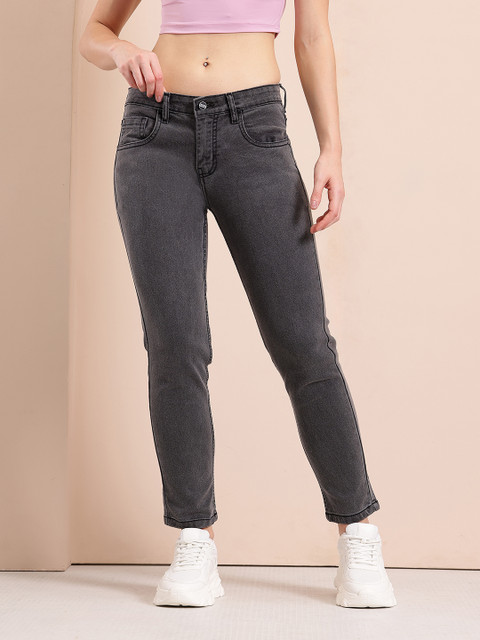 Mast & Harbour Women Slim Fit Light Fade Stretchable Jeans