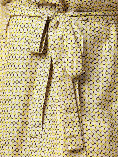 Sztori Plus Size Printed Midi Wrap Dress with Belt - Image 7