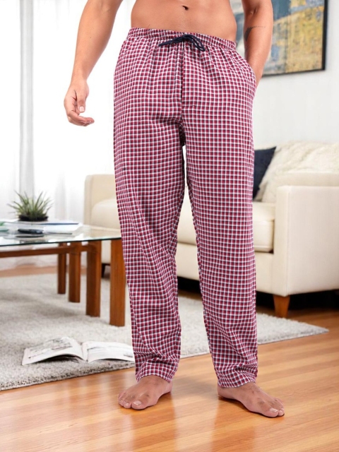 Kryptic Checked Pure Cotton Woven Lounge Pants