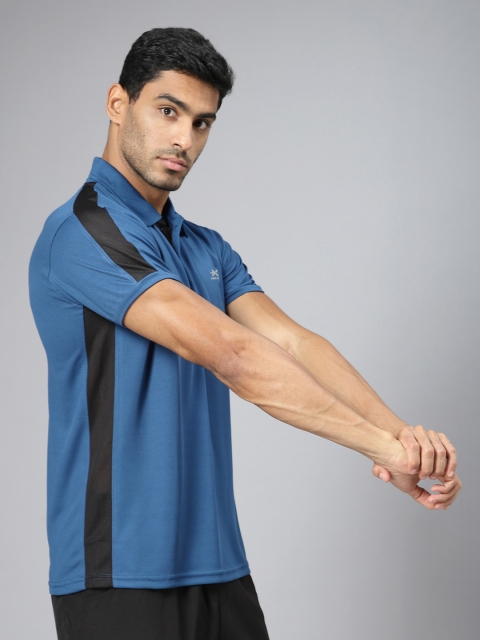 HRX by Hrithik Roshan Men Solid Polo Collar T-shirt - Image 4
