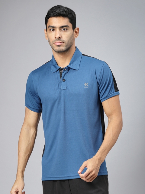 HRX by Hrithik Roshan Men Solid Polo Collar T-shirt - Image 2