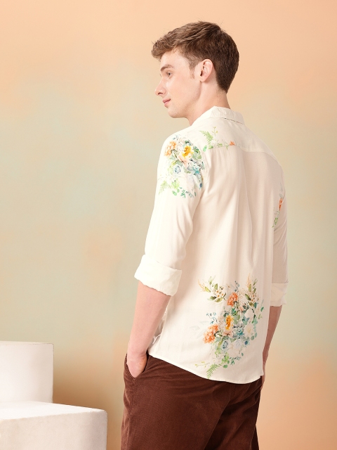 Mast & Harbour Opaque Floral Printed Casual Shirt - Image 5