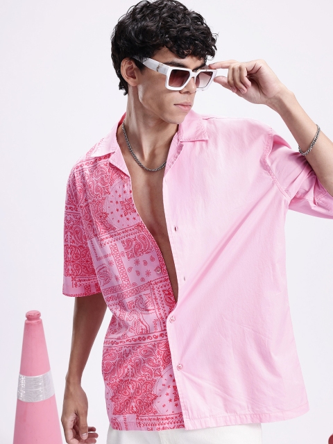 Kook N Keech Oversized Fit Ethnic Motifs Printed Pure Cotton Casual Shirt