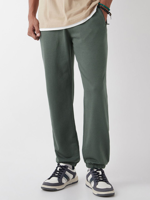 Bewakoof Men's Grey Oversized Mid Rise Joggers - Image 2