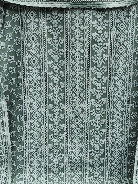 KALINI Floral Embroidered Sequinned Unstitched Dress Material - Image 3