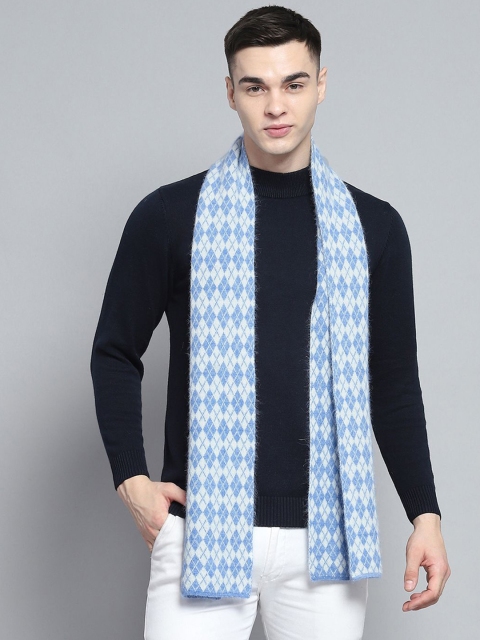 Monte Carlo Men Patterned Merino Wool Mufflers