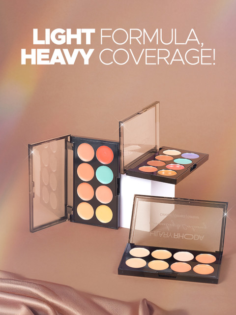 Hilary Rhoda 8 Shade Palette Colour Correct With High Coverage Concealer- 12 g -3 - Image 4