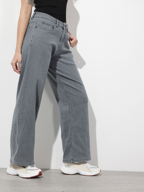 The Roadster Life Co. Women Baggy Mid-Rise Stretchable Jeans