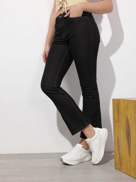 The Roadster Life Co. Women Bootcut Mid-Rise Stretchable Jeans