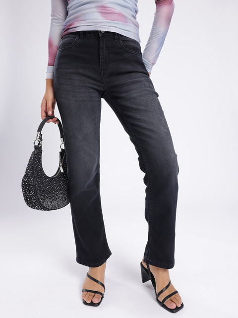 glitchez Women Straight Fit Light Fade Stretchable Jeans