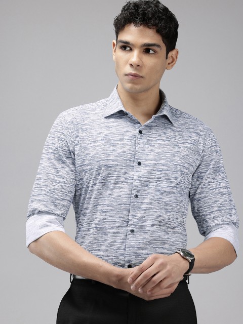 Park Avenue Pure Cotton Slim Fit Printed Formal Shirt