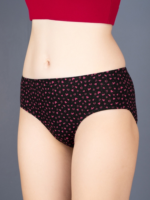 Lux Cozi Women Pack Of 4 Cotton Anti Microbial Assorted Hipster - Image 3