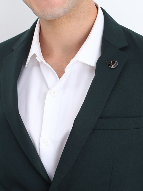 Allen Solly Men Slim Fit Single-Breasted Two Piece Suit - Image 2