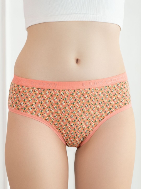 Lux Cozi Pack Of 4 Assorted Pure Cotton Seamless Hipster Briefs COZIHER_702_PTY_4PC - Image 2