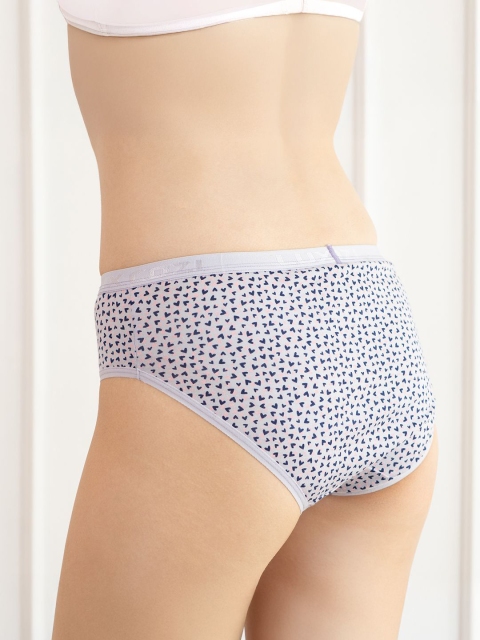 Lux Cozi Pack Of 4 Assorted Pure Cotton Seamless Hipster Briefs COZIHER_702_PTY_4PC - Image 4