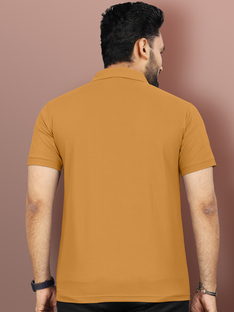 VeBNoR Men Solid Polo Collar Short Sleeves Slim Fit Casual T-shirt - Image 5