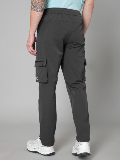 TURNFIT Men Straight-Fit Mid-Rise Cargo Track Pants - Image 4