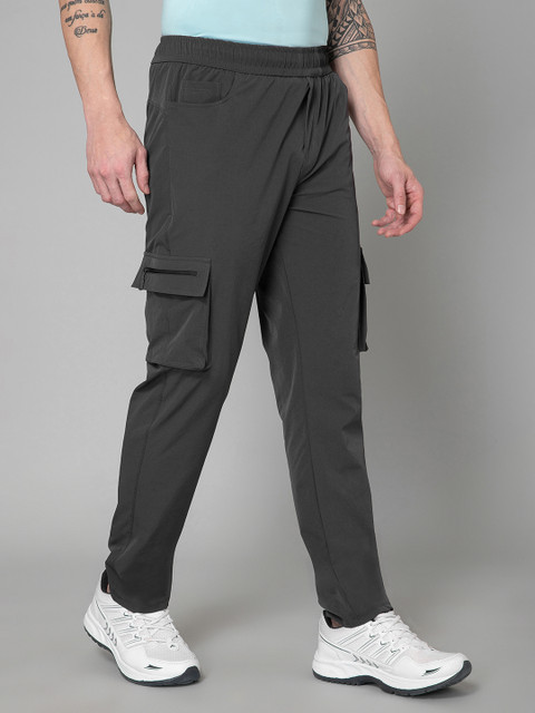 TURNFIT Men Straight-Fit Mid-Rise Cargo Track Pants - Image 3