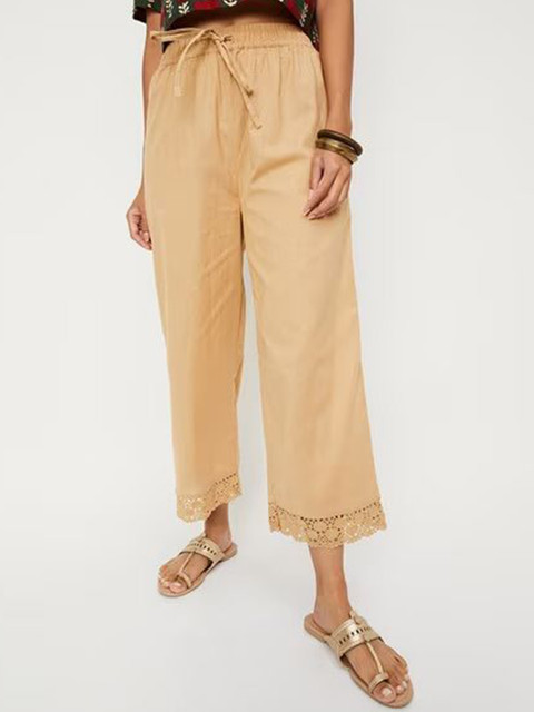 Moda Rapido Women Cropped Ethnic Palazzos