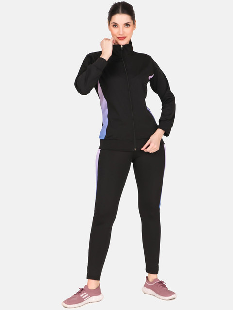 BENZOS Women Mock Collar Tracksuit