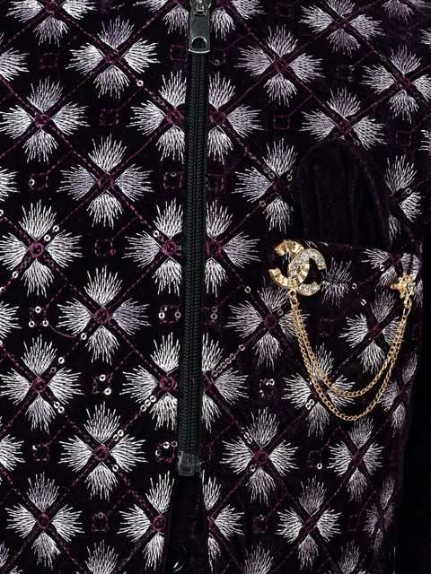 ahhaaaa Boys Embroidered Sherwani Set - Image 2
