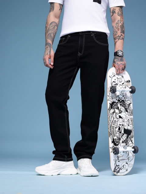 HERE&NOW Men Relaxed Fit Mid-Rise Stretchable Jeans