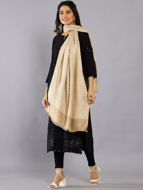 HANDICRAFT PALACE Women Floral Woven Design Shawl