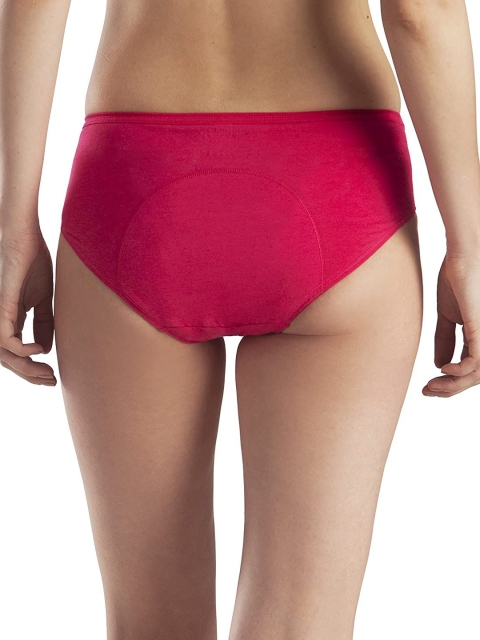 LAVOS Mid-Rise Leak Proof & Cotton Reusable Period Brief LAVOS1005-No Stain-Fresh Pink-S - Image 3