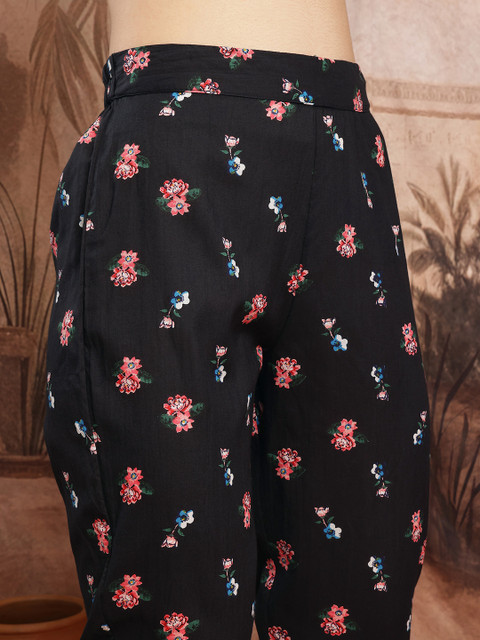 Sangria Floral Print Belted Co-Ords - Image 3