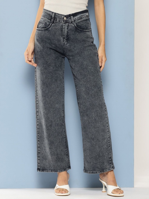 The Roadster Lifestyle Co Flared Fit Cotton Denim Jeans