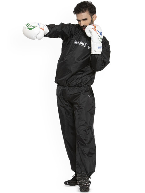 Invincible Printed Round Neck Mid-Rise Tracksuit - Image 6