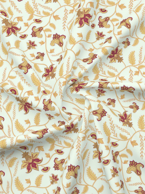 Boutique Living India Siesta White Printed 200 TC Cotton King Bedsheet Set 2.74m x 2.74m - Image 4