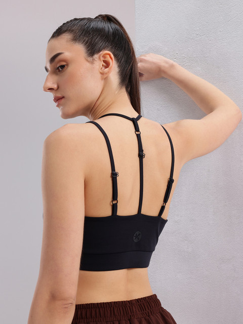 HRX by Hrithik Roshan Styled Back Full Coverage Lightly Padded Yoga Bra KY103_03_A