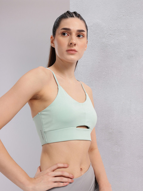 HRX by Hrithik Roshan Styled Back Full Coverage Lightly Padded Yoga Bra KY104_03_A