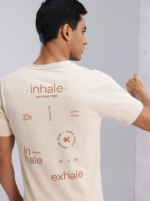 HRX by Hrithik Roshan Printed Yoga Cotton T-shirt