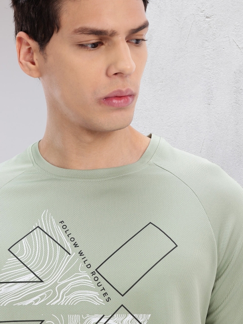 HRX by Hrithik Roshan Brand Logo Printed Round-Neck Rapid-Dry Running T-shirt - Image 2