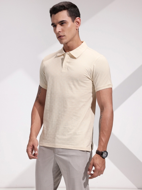 INVICTUS Abstract Printed Polo Collar Pure Cotton T-shirt - Image 4