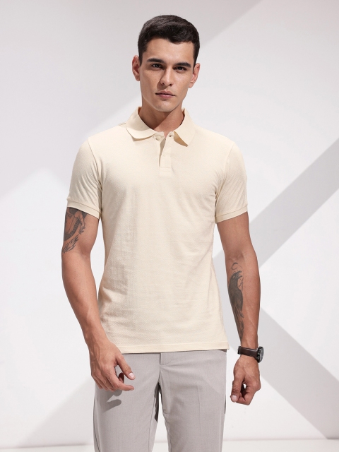 INVICTUS Abstract Printed Polo Collar Pure Cotton T-shirt - Image 3