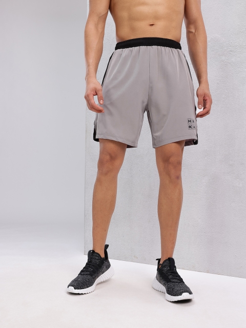 HRX by Hrithik Roshan Men Colourblocked Mid-Rise Training Shorts - Image 2